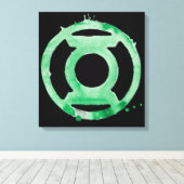 Toile Symbole de la lanterne de café - Vert (Insitu (Plancher de Bois))