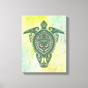 Toile Symbole de la tortue de mer chamanique + vos idées