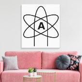 Toile Symbole de l'athéisme (Emblème d'Atom) (Insitu(Salon))