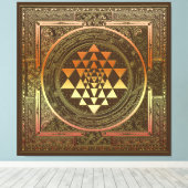 Toile Symbole de l'Inde SriChakra Yoga (Insitu (Plancher de Bois))