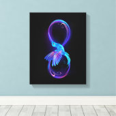 Toile Symbole de Neon Infinity par Glowing Hummingbird (Insitu (Plancher de Bois))