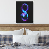 Toile Symbole de Neon Infinity par Glowing Hummingbird (Insitu(Chambre))