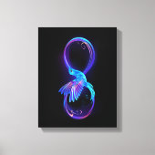 Toile Symbole de Neon Infinity par Glowing Hummingbird (Recto)