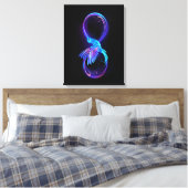 Toile Symbole de Neon Infinity par Glowing Hummingbird (Insitu(Chambre))