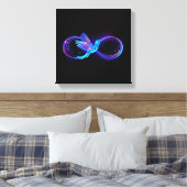 Toile Symbole de Neon Infinity par Glowing Hummingbird (Insitu(Chambre))