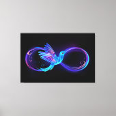 Toile Symbole de Neon Infinity par Glowing Hummingbird (Recto)