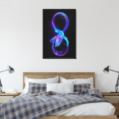 Toile Symbole de Neon Infinity par Glowing Hummingbird (Insitu(Chambre))