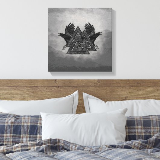 Toile Symbole de noix de caille et ravens (Insitu(Chambre))