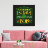 Toile Symbole de pub irlandais personnalisé (Insitu(Salon))