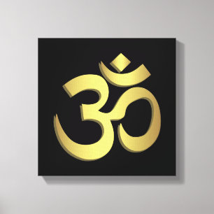 Toile Symbole de yoga de l'OM (Aum) Namaste