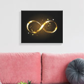 Toile Symbole d'infini doré (Insitu(Salon))