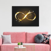 Toile Symbole d'infini doré (Insitu(Salon))