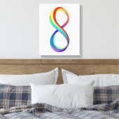 Toile Symbole d'infinité arc-en-ciel stratifié (Insitu(Chambre))