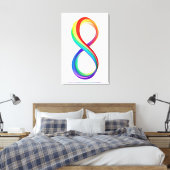 Toile Symbole d'infinité arc-en-ciel stratifié (Insitu(Chambre))