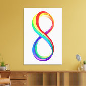 Toile Symbole d'infinité arc-en-ciel stratifié (Insitu(Salon))