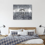 Toile Symbole du cancer du zodiaque en style industriel (Insitu(Chambre))
