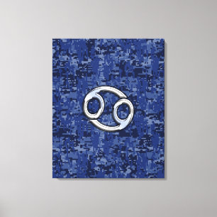 Toile Symbole du cancer Zodiac sur la caméra numérique b