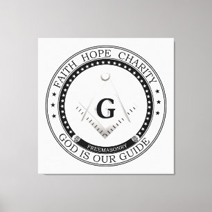 Toile Symbole franc-maçonnerie