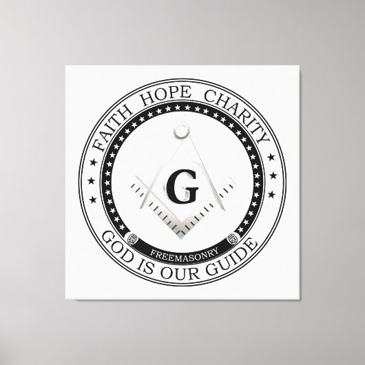 Toile Symbole franc-maçonnerie (Recto)