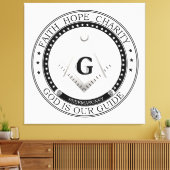 Toile Symbole franc-maçonnerie (Insitu(Salon))