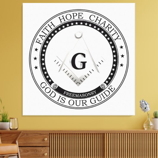 Toile Symbole franc-maçonnerie (Insitu(Salon))