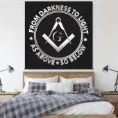 Toile Symbole franc-maçonnerie (Insitu(Chambre))