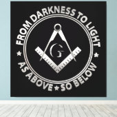 Toile Symbole franc-maçonnerie (Insitu (Plancher de Bois))
