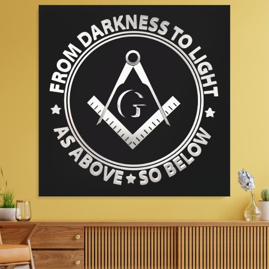 Toile Symbole franc-maçonnerie (Insitu(Salon))