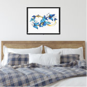 Toile Symbole infini de papillons Morpho bleus (Insitu(Chambre))
