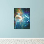 Toile Symbole infinité de "Live Laugh Love" mystique (Insitu (Plancher de Bois))