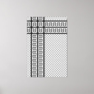 Toile Symbole Keffiyeh de la Palestine Motif de résistan