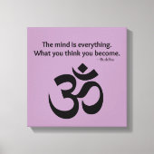 Toile Symbole Om - Citation Bouddha (Recto)