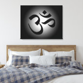 Toile Symbole Om noir (Insitu(Chambre))