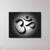 Toile Symbole Om noir (Recto)