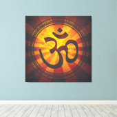 Toile SYMBOLE OM vintage (Insitu (Plancher de Bois))