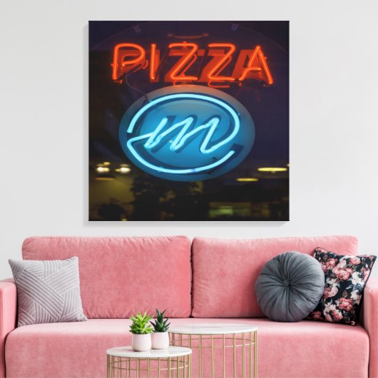 Toile SYMBOLE Pizza Neon (Insitu(Salon))