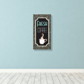 Toile Symbole Retro Coffee Shop Wall Art (Insitu (Plancher de Bois))