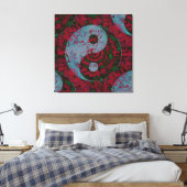 Toile Symbole rouge sang Yin Yang (Insitu(Chambre))
