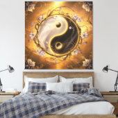 Toile Symbole sacré Ying et Yang (Insitu(Chambre))