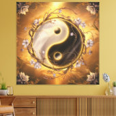 Toile Symbole sacré Ying et Yang (Insitu(Salon))