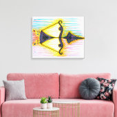 Toile Symbole sagittaire (Insitu(Salon))