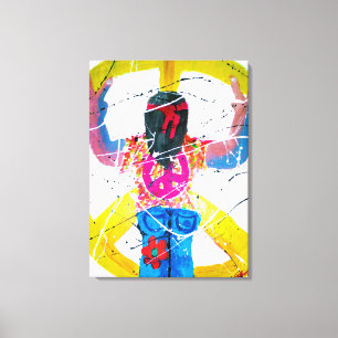 Toile SYMBOLE super DE LA PAIX Hippie