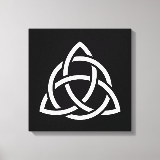 Toile Symbole triquetra de noeud de trinité celtique (Recto)