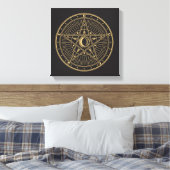 Toile Symbole Wiccan (Insitu(Chambre))