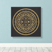 Toile Symbole Wiccan (Insitu (Plancher de Bois))