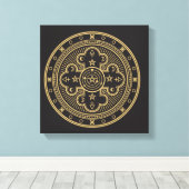 Toile Symbole Wiccan (Insitu (Plancher de Bois))