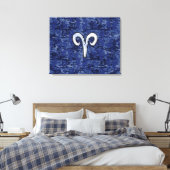 Toile SYMBOLE Zodiaque Aries sur la caméra numérique ble (Insitu(Chambre))
