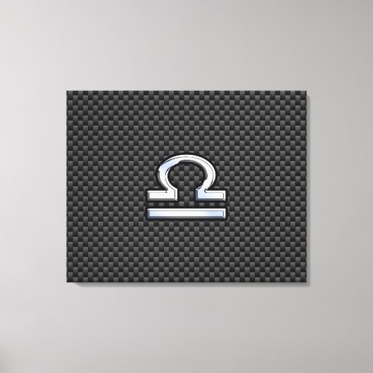 Toile SYMBOLE Zodiaque de Libra sur l'impression en fibr (Recto)