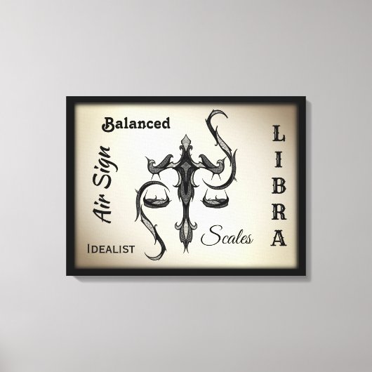 Toile SYMBOLE Zodiaque Libra (Recto)