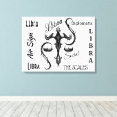 Toile SYMBOLE Zodiaque Libra (Insitu (Plancher de Bois))